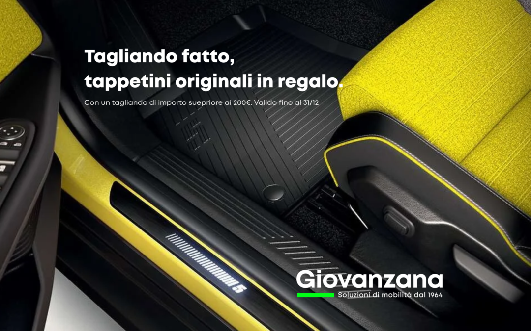 Tappetini originali in omaggio con il tagliando